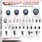 Service Caster 5'' Blue Poly Swivel 1'' Expanding Stem Caster with Brake SCC-EX20S514-PPUB-BLUE-PLB-1 - alternate 3